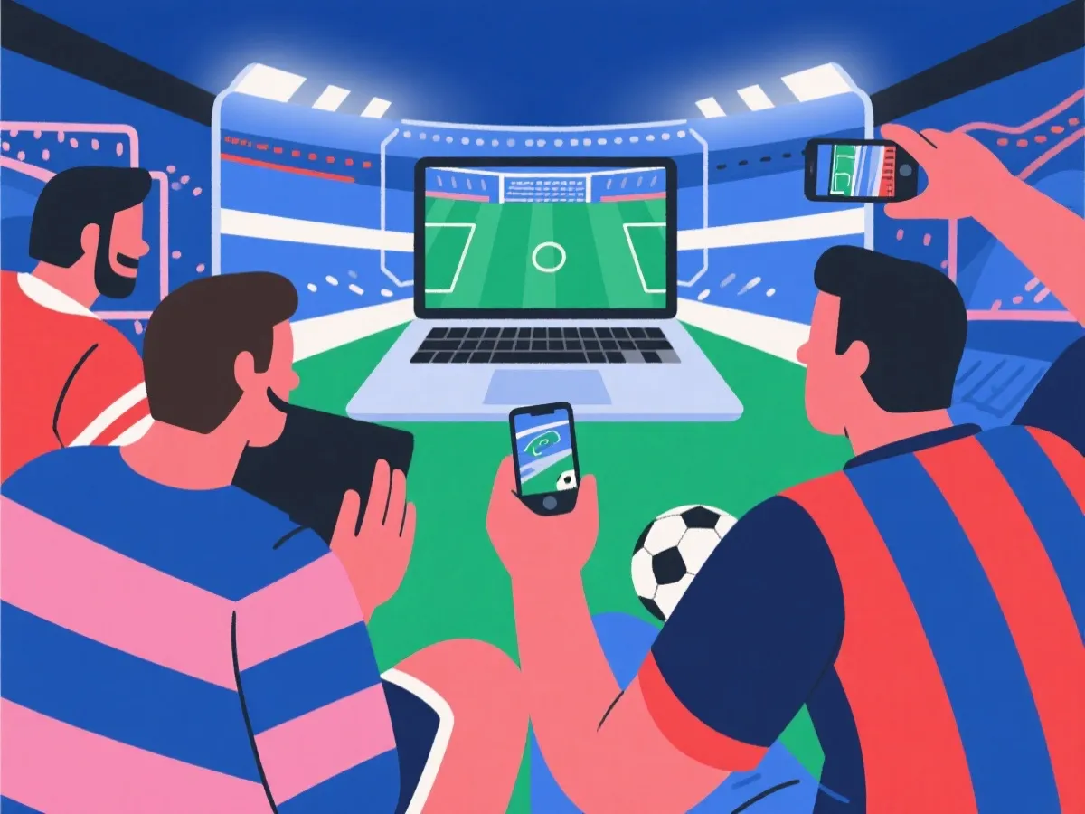 世界杯直播观赛场景